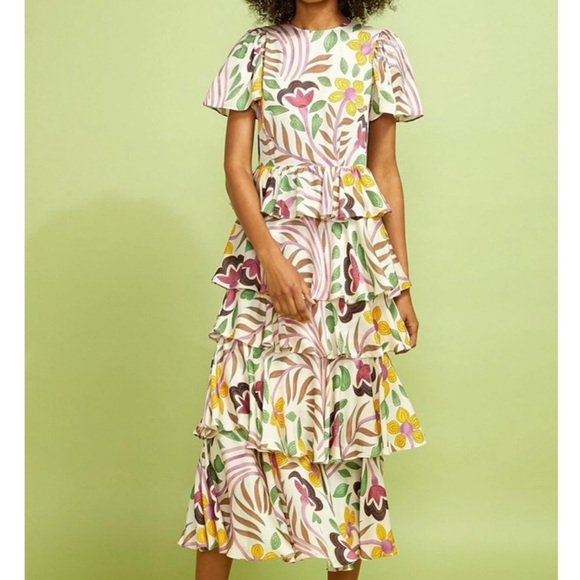RHODE Serena Printed Dress - Picture 1 of 11